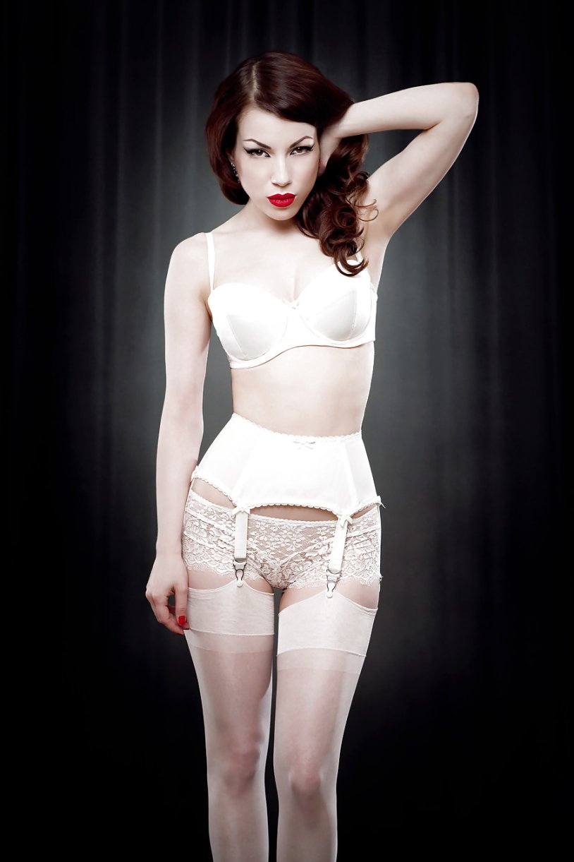 Linda. Bareham on stilettos