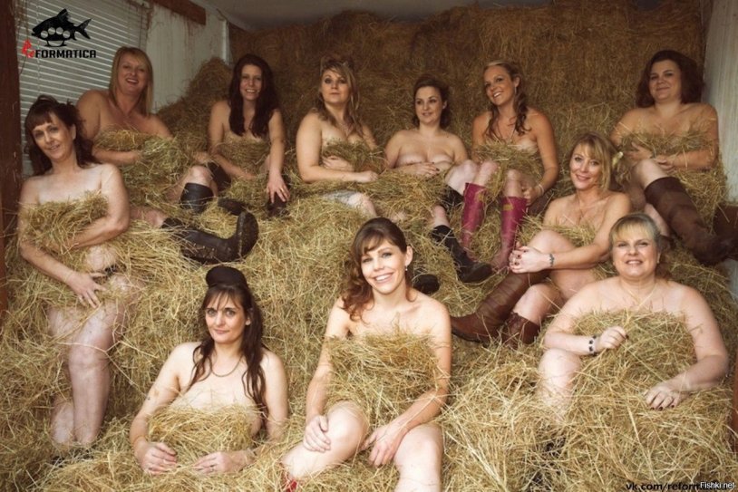Group of naked Russian women