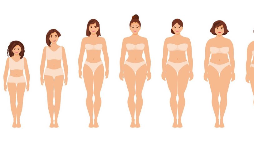 Anatomy of a woman by age