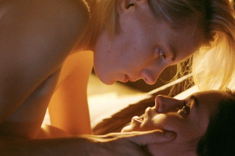 Natalie Krill below her lips