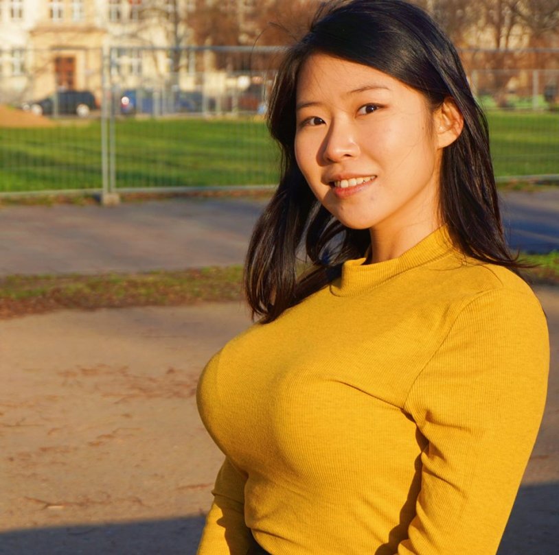 Jing Tian in underwear