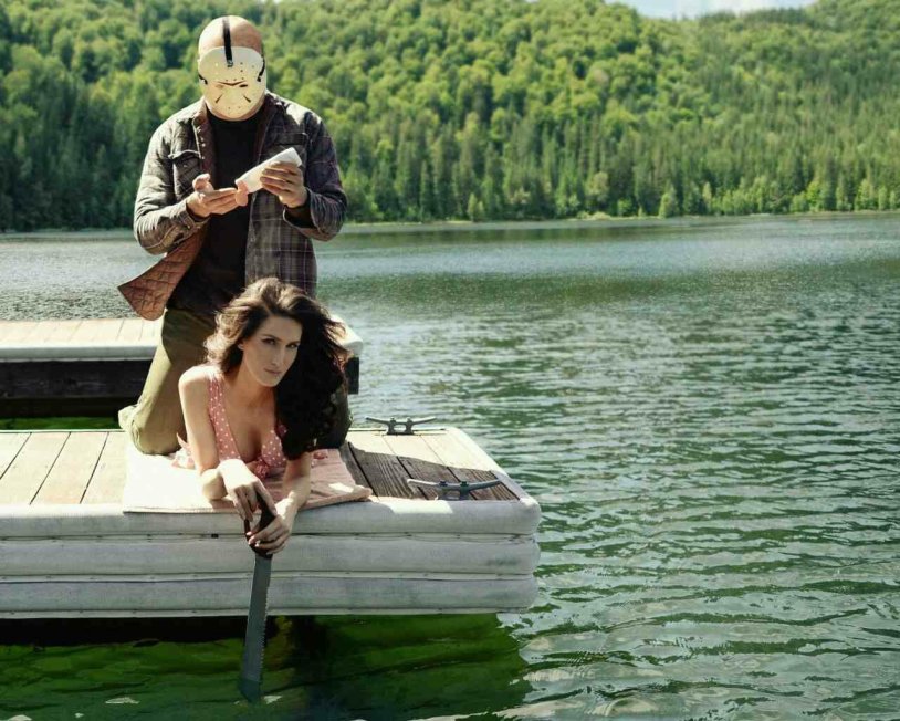 Girl in an unusual place