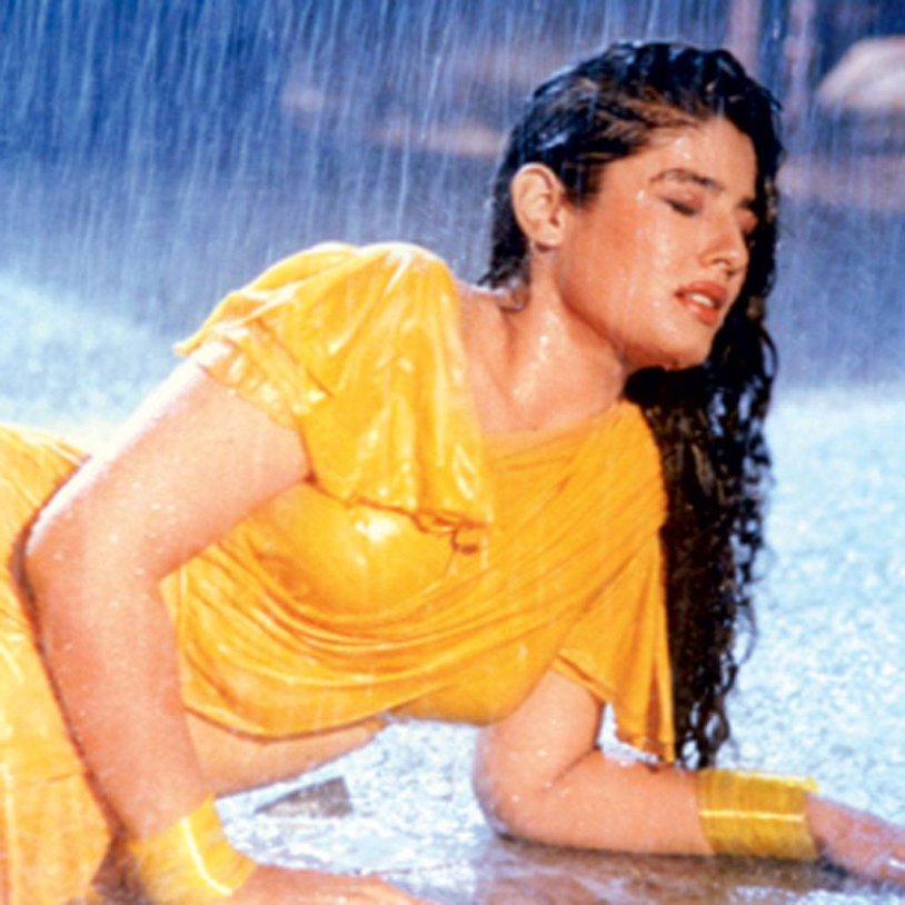 Ravina Tandon in a swimsuit