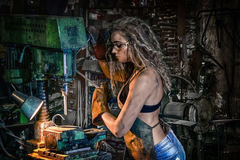 Girl for a blacksmith