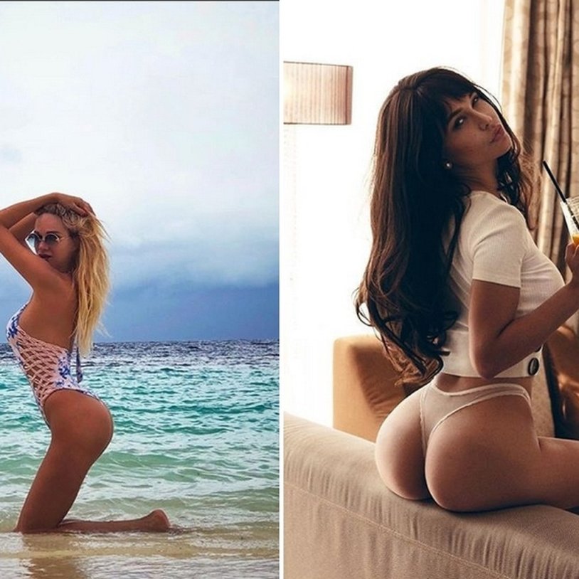 Shardakova in a bathing suit