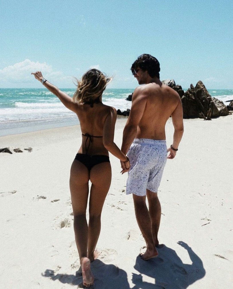 Boy and girl on the beach