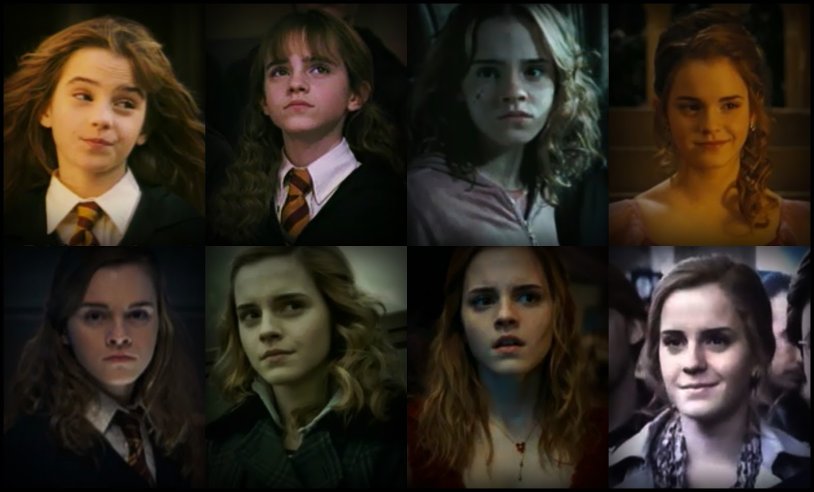 Ginny Weasley and Hermione Granger collages