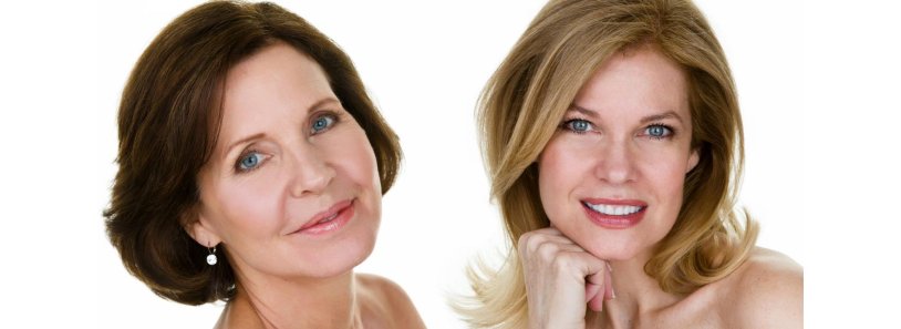 Makeup portrait mature model