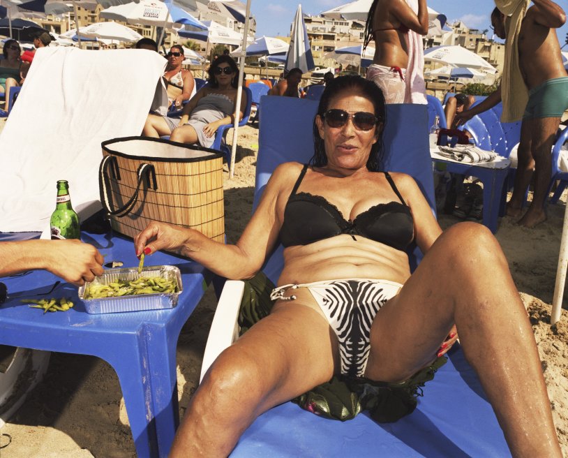 Elderly Jewish women in bathing suits