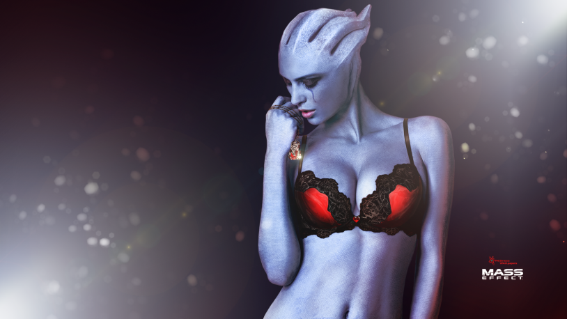 Mass effect Liara in lingerie