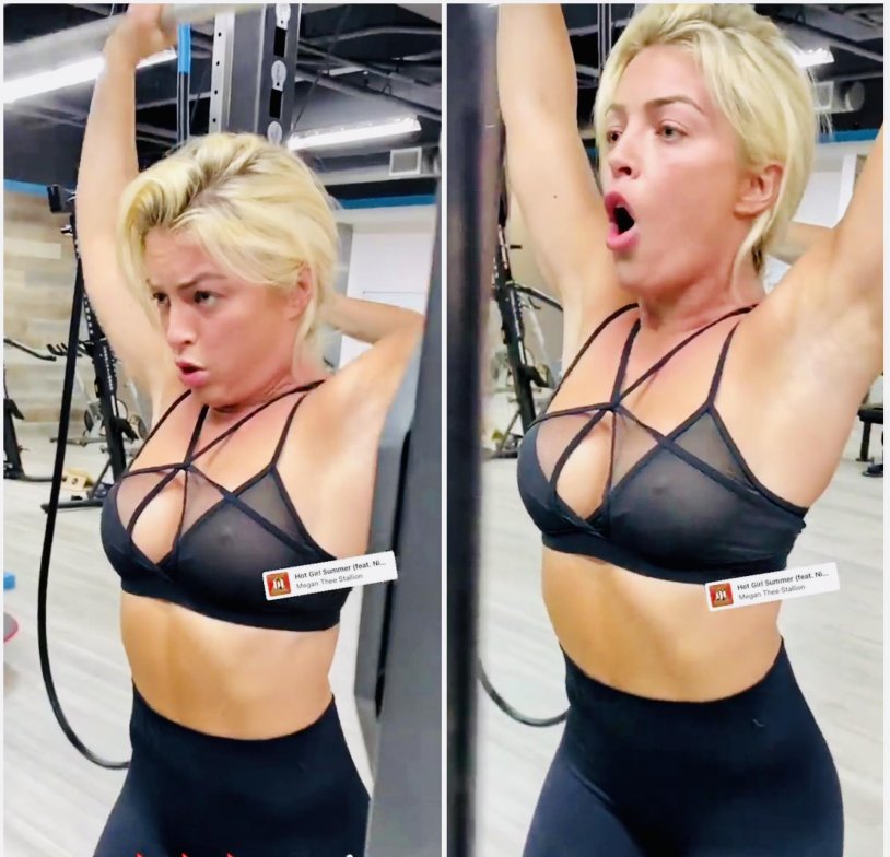 Mandy Rose without makeup