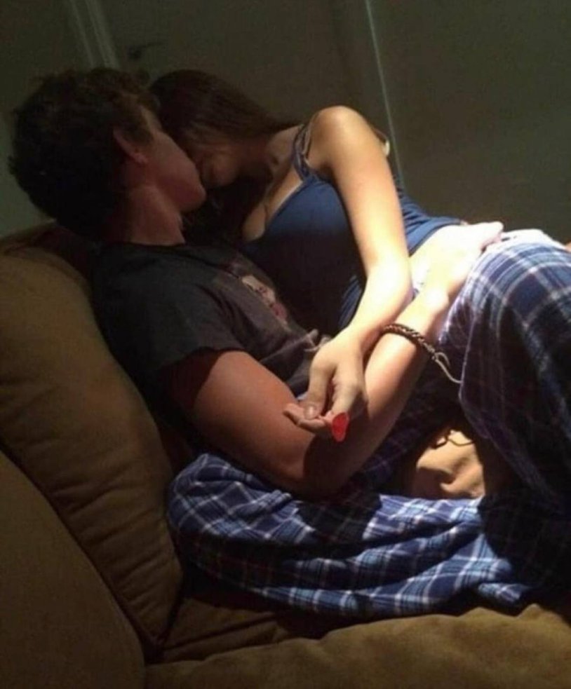 Sticks to the girl at night