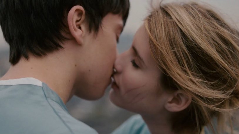Keir Gilchrist and Emma Roberts kiss