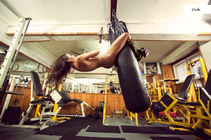 Naked athletes before and after