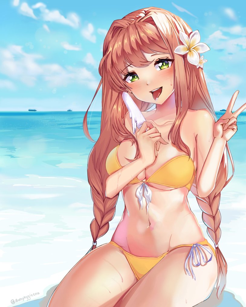 DDLC Monica in swimsuit