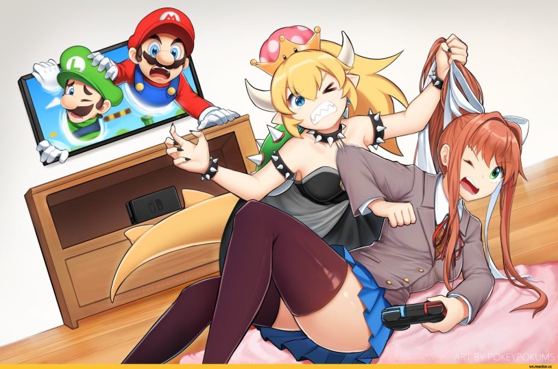 Doki Doki Literature Monika footjob