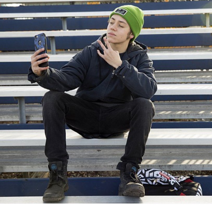 Carl Gallagher alone in front