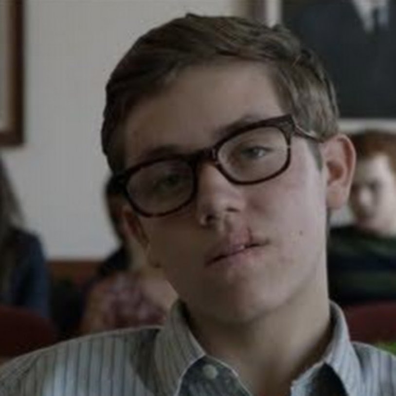 Shameless Carl Gallagher with glasses