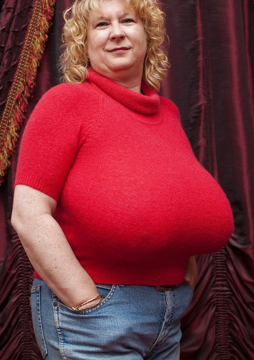 Old women with big breasts