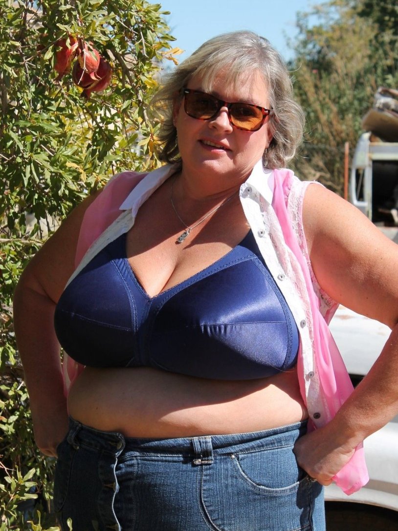 Old with large breasts