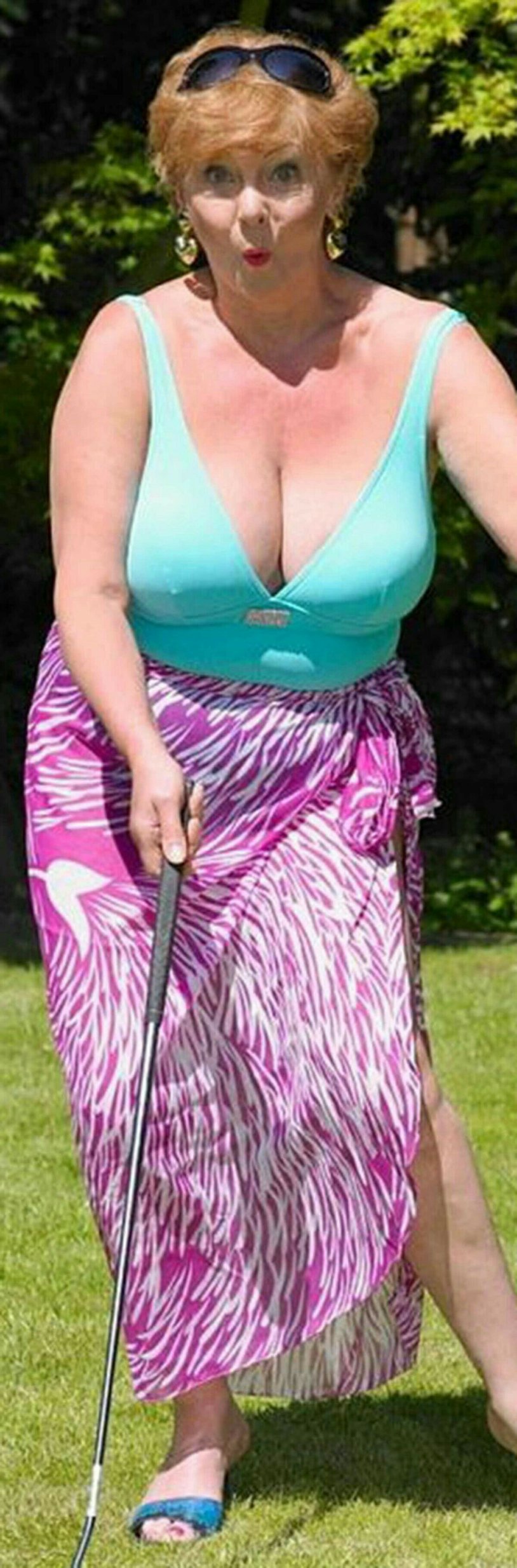 Bbw in closed swimsuits