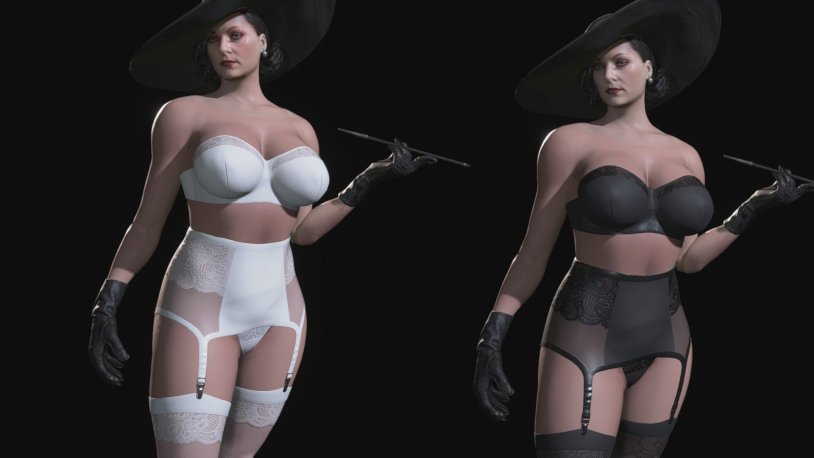Lady Dimitrescu in Resident Evil Lingerie