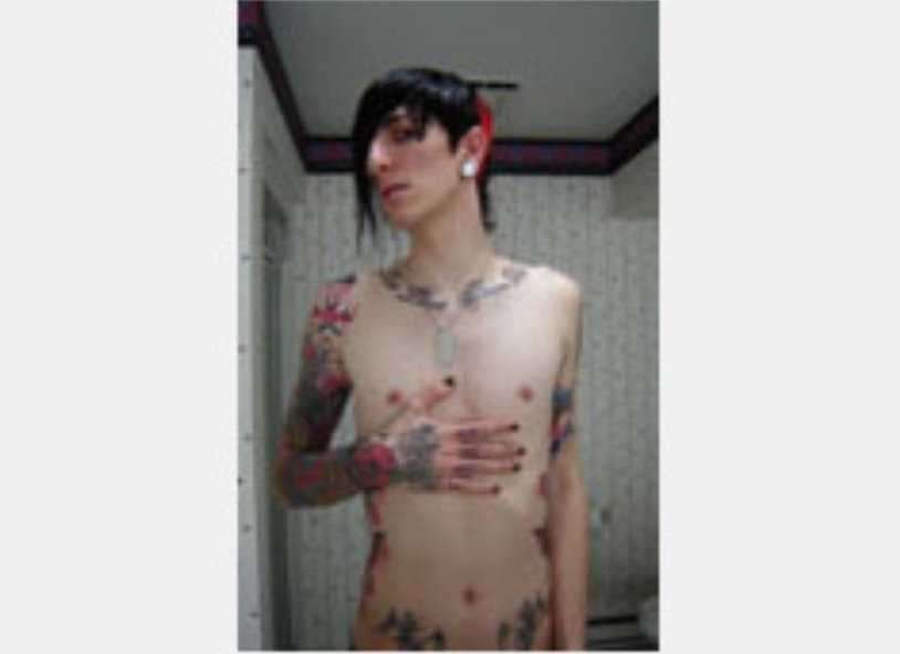 Chris motionless shirtless