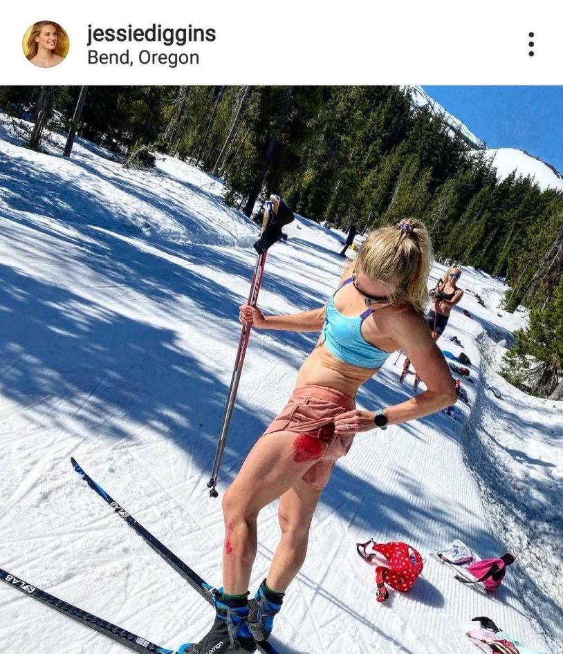 Jessica Diggins skier nude
