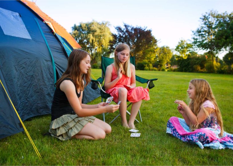 Camping girl