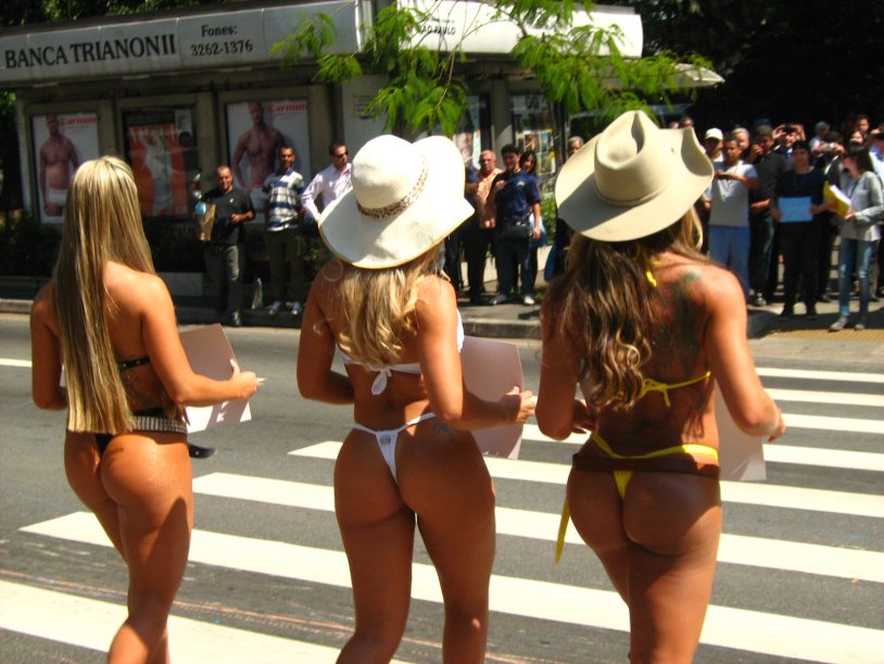 Brazilian girls in clothes