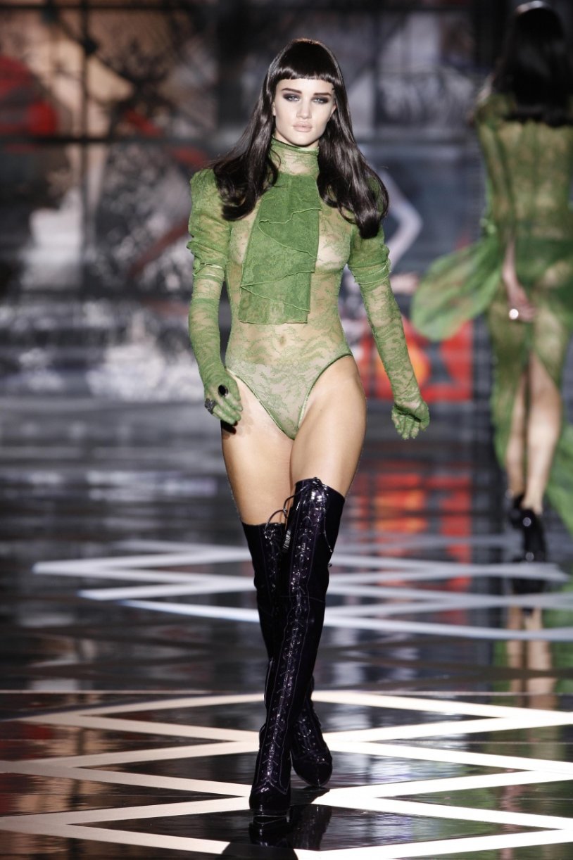 Very erotic lingerie on the catwalk