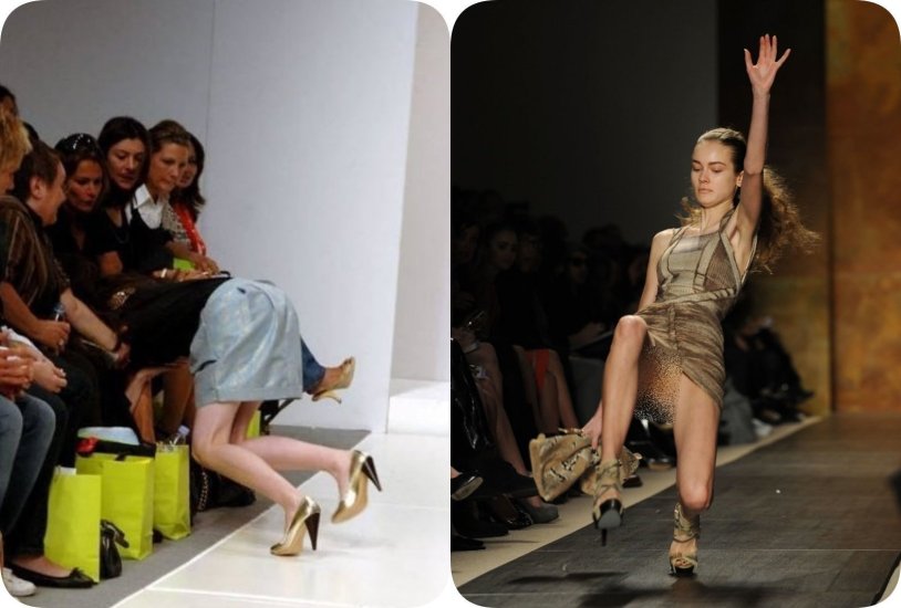 Fall models on the catwalk