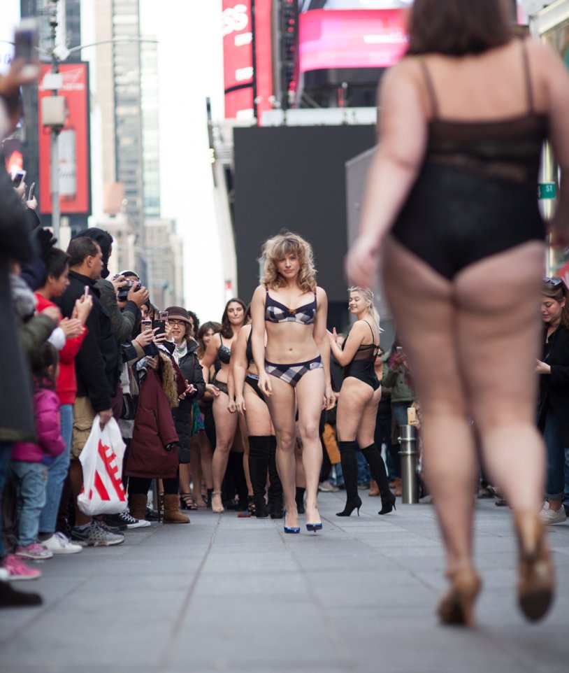 Woman exposing herself