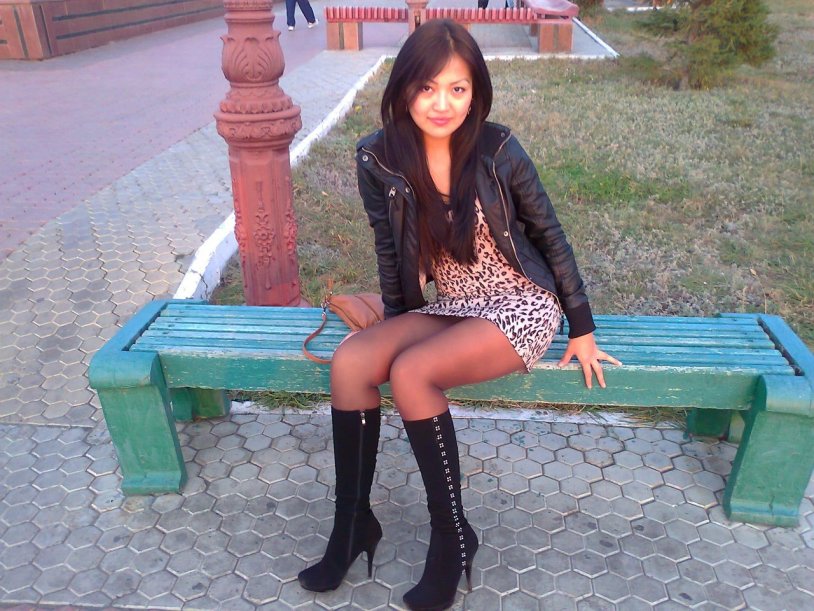 Kyrgyz girls in mini