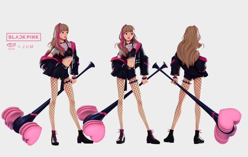 Black Pink figurines