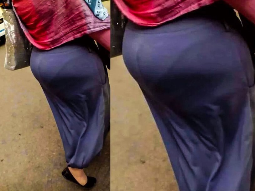 Caucasian woman with big booty