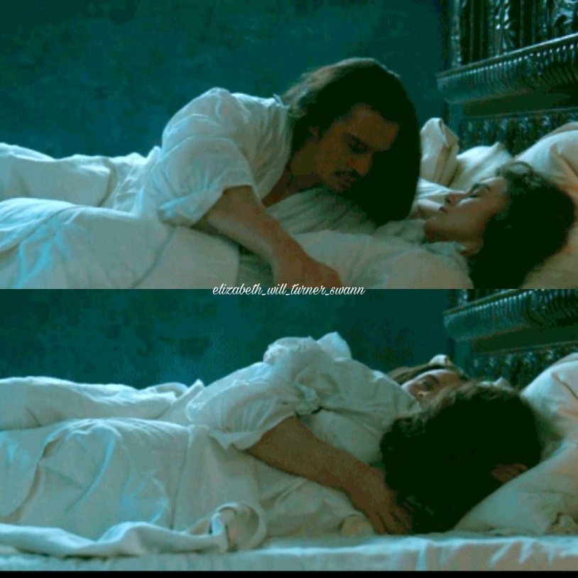 Naked Elizabeth Swann and Jack