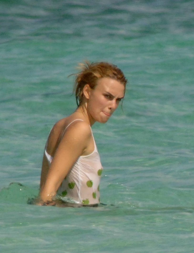 Keira Knightley wet