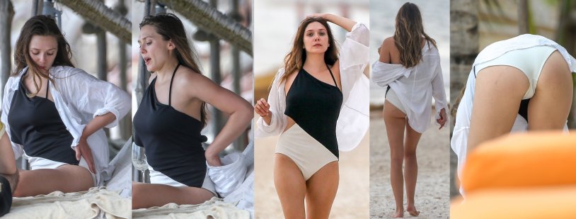 Elizabeth Olsen in Lingerie