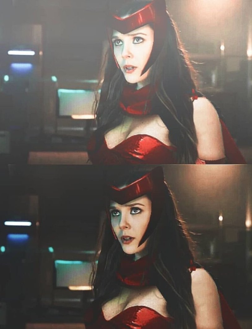 Scarlet Witch canon costume Elizabeth Olsen