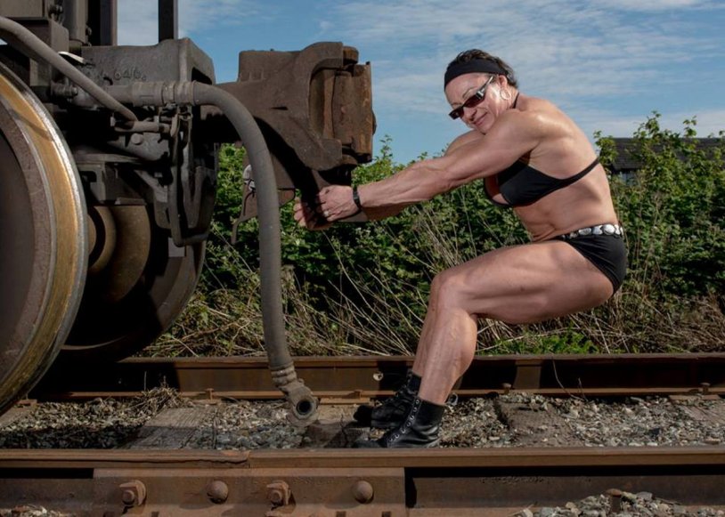 Bodybuilder woman