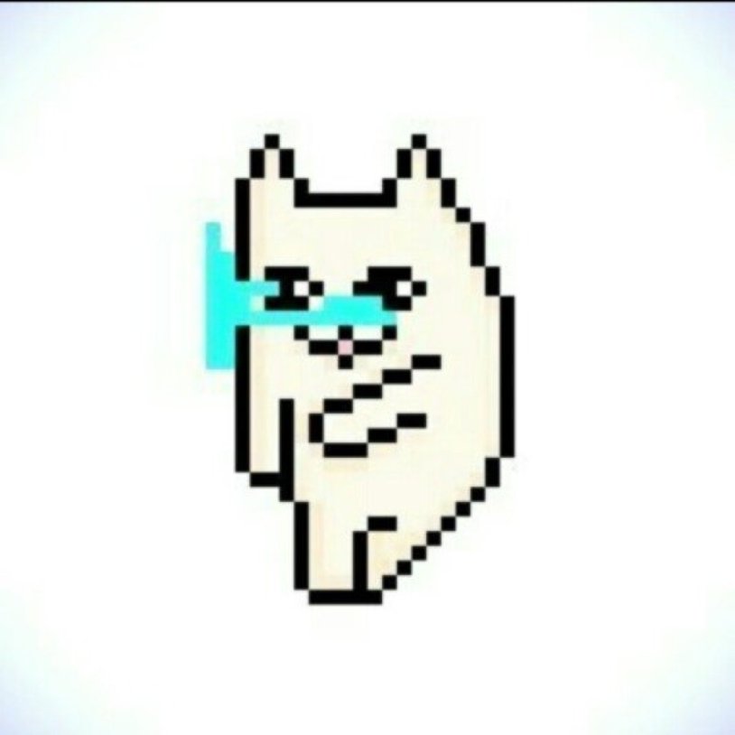 Crying pixel cat