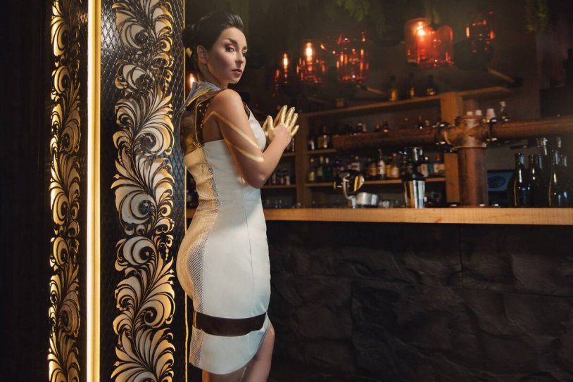 Hanako Arasaka Cyberpunk without a dress