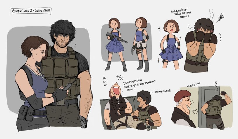 Resident Evil Jill and Carlos