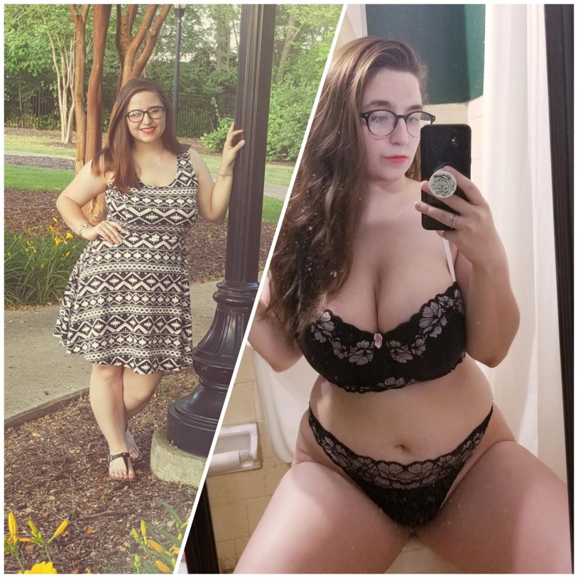 Big boobs in pink dress