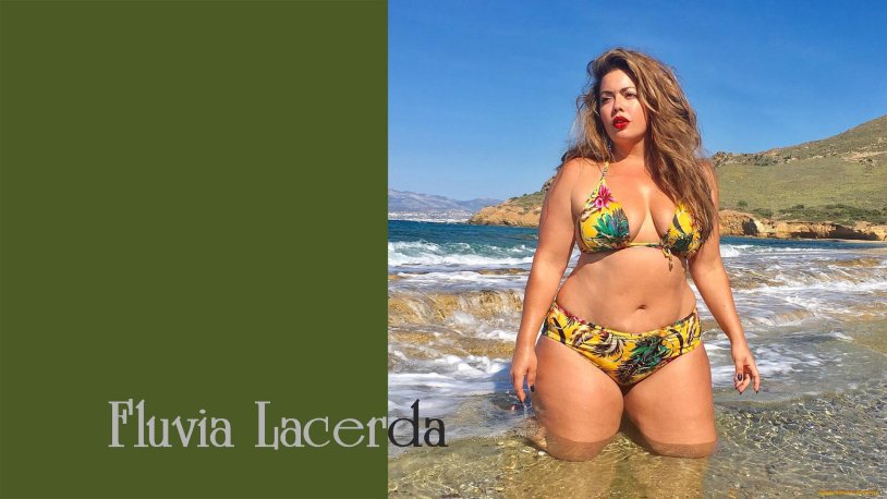 Fluvia Lacerda in a swimsuit