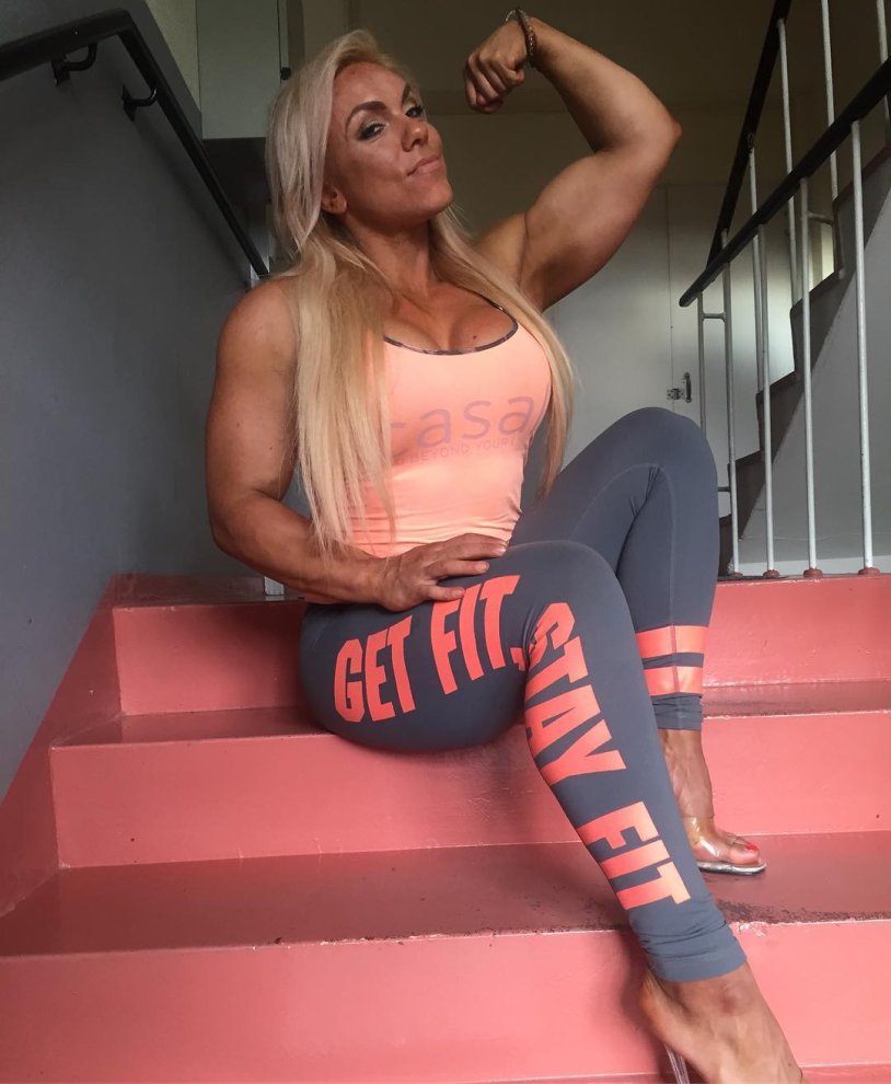 Minna Pajulahti in a dress