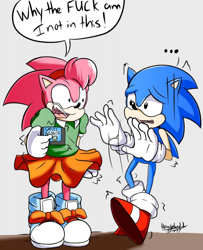 Classic Sonic x Classic Amy