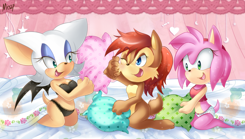 Amy Rose Sally Blaze and Rouge