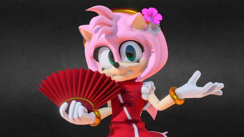 Amy Rose 3d